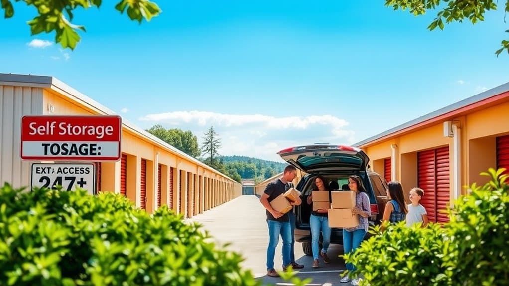 convenient space for belongings