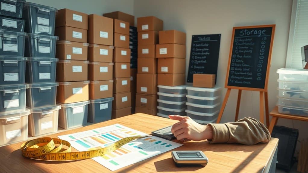 inventory evaluation prior to storage