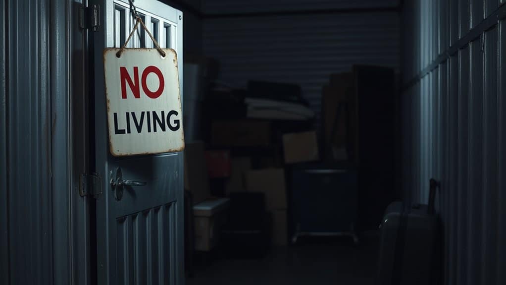 storage unit living challenges