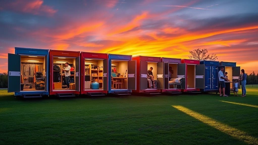 mobile storage unit uses