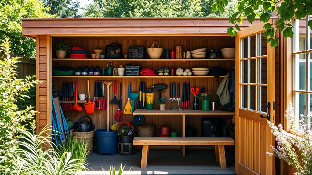 dual purpose outdoor storage solutions