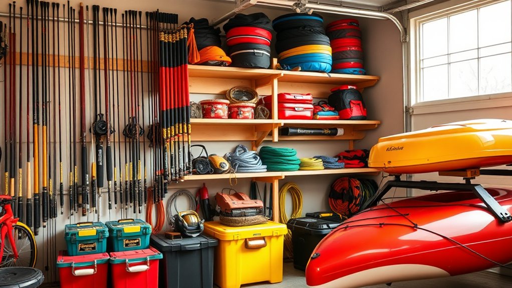 efficient outdoor hobby storage