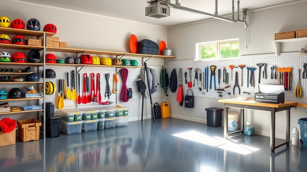 efficient sports gear organization