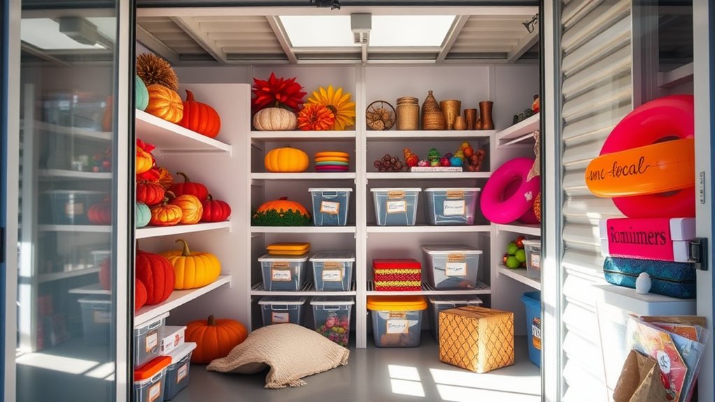 organized seasonal item storage