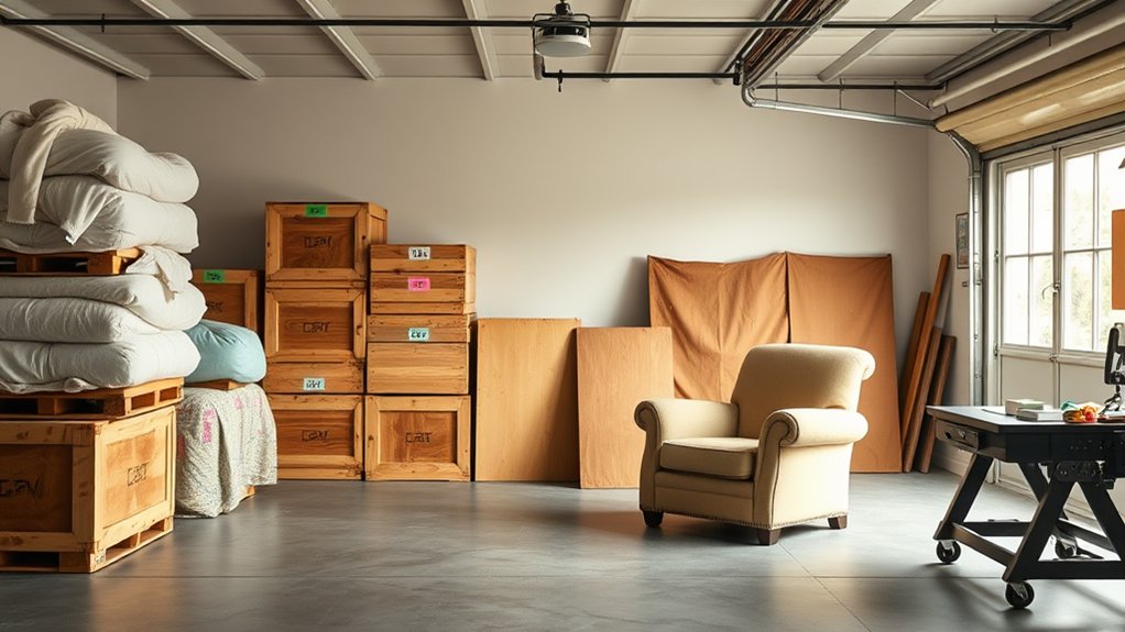organizing furniture storage efficiently