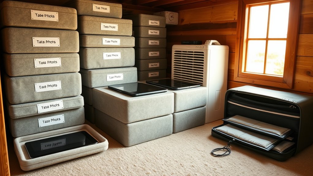 protect electronics with padding