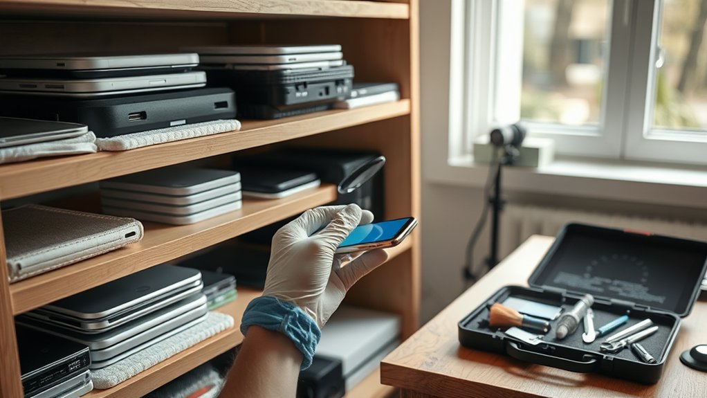 regular electronics maintenance routine