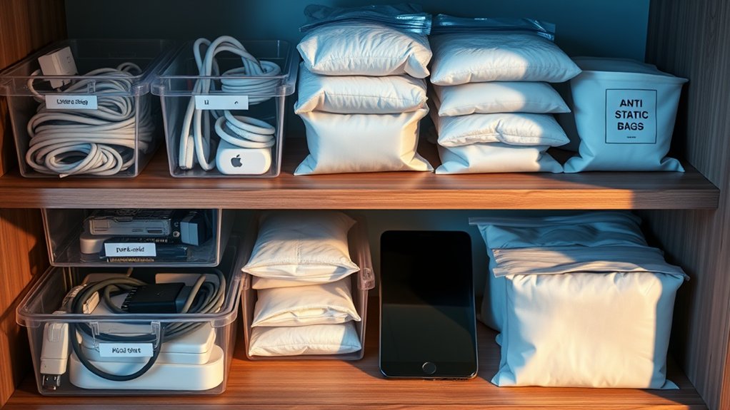 safe electronics storage materials