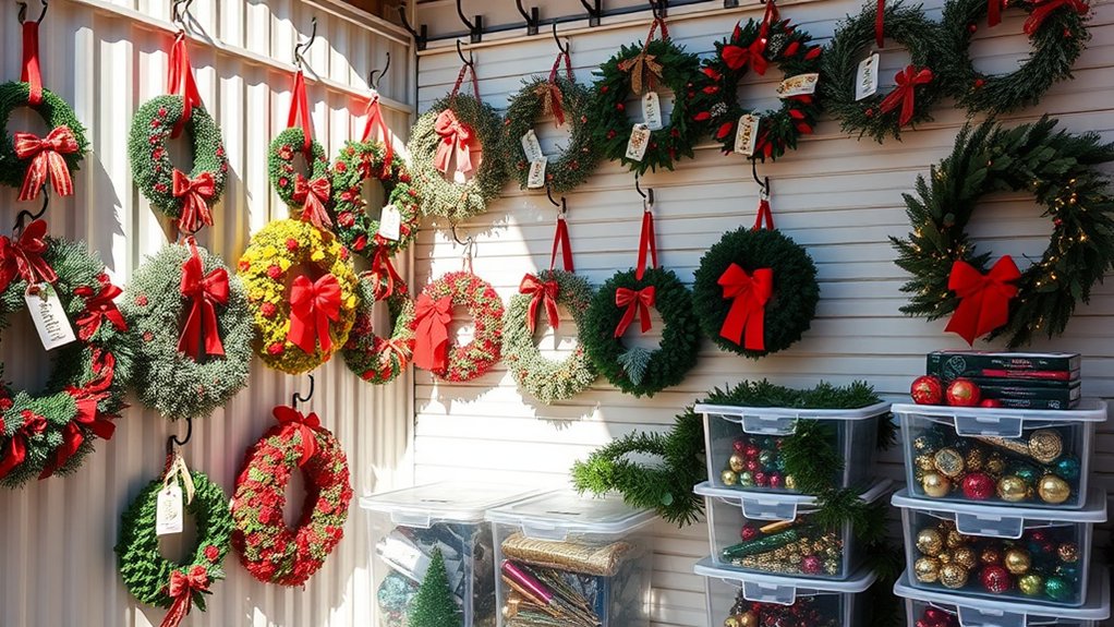 wreath storage solutions ideas