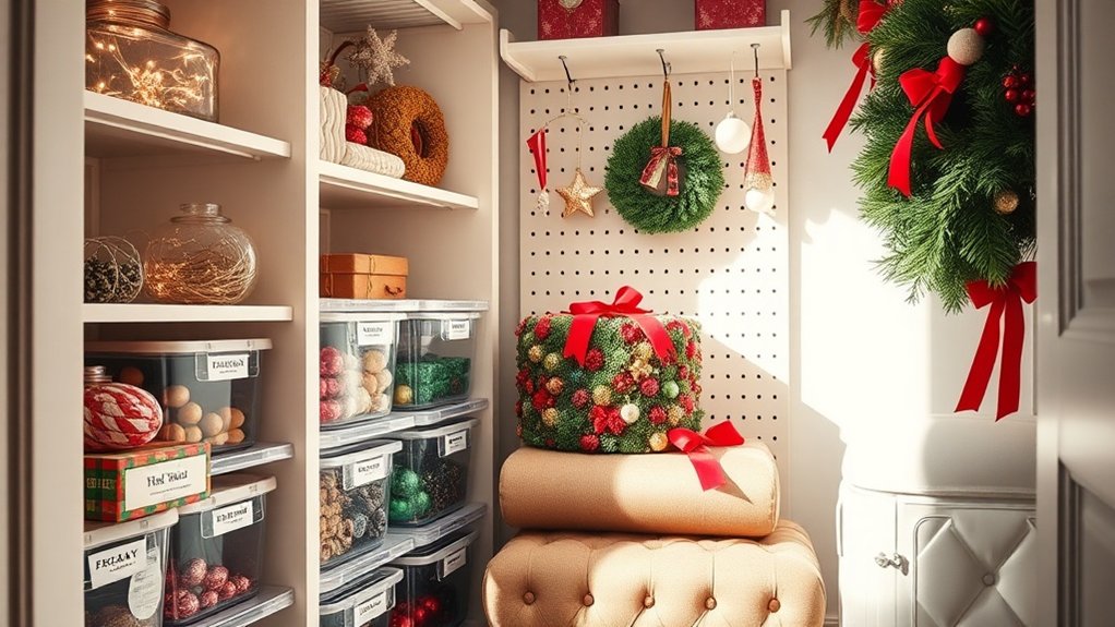 clever storage for decorations
