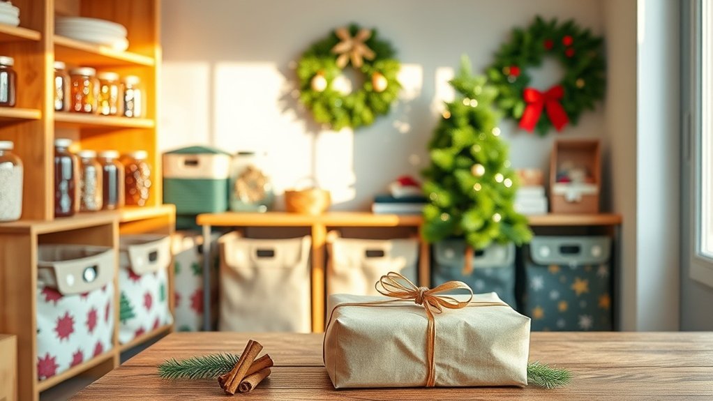 eco friendly holiday decoration storage