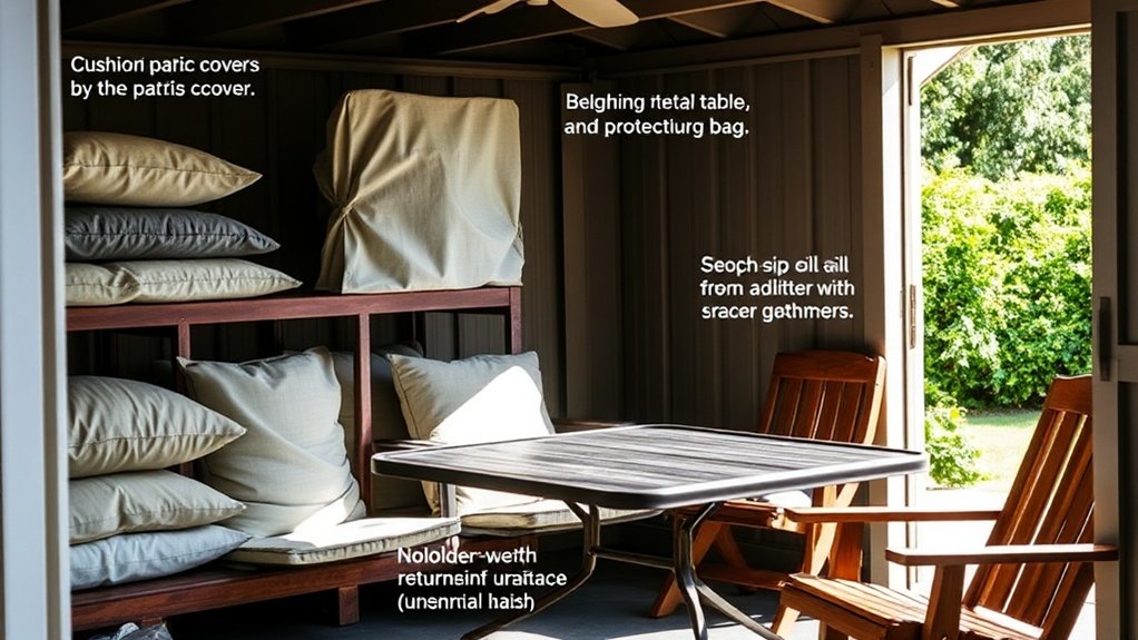 material specific furniture storage tips