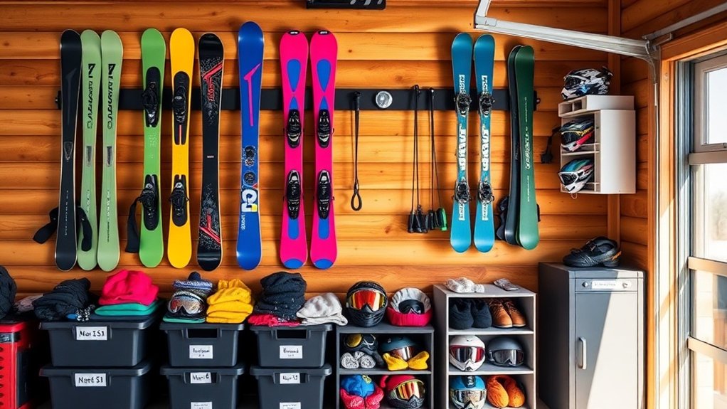 maximize winter gear storage