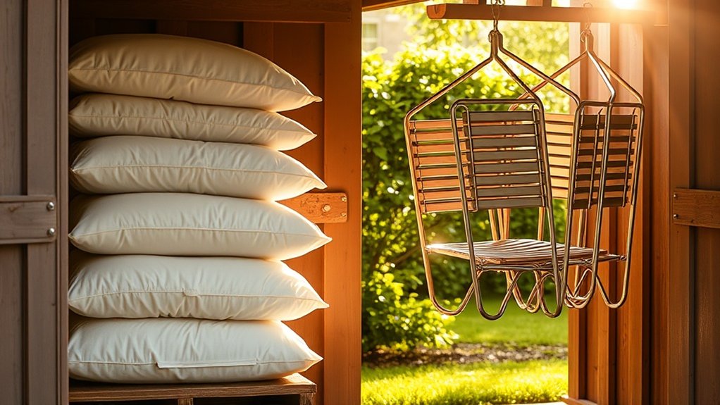 optimal patio furniture storage