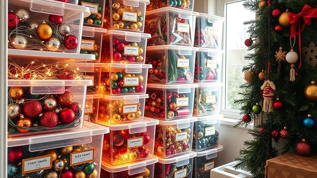 organize holiday decorations efficiently