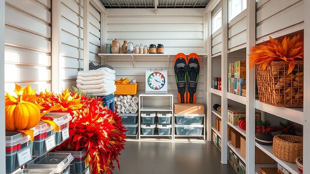 organize storage unit zones
