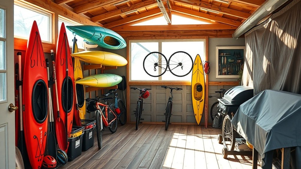 outdoor equipment storage tips