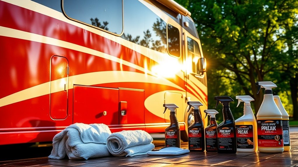 regular rv washing and waxing