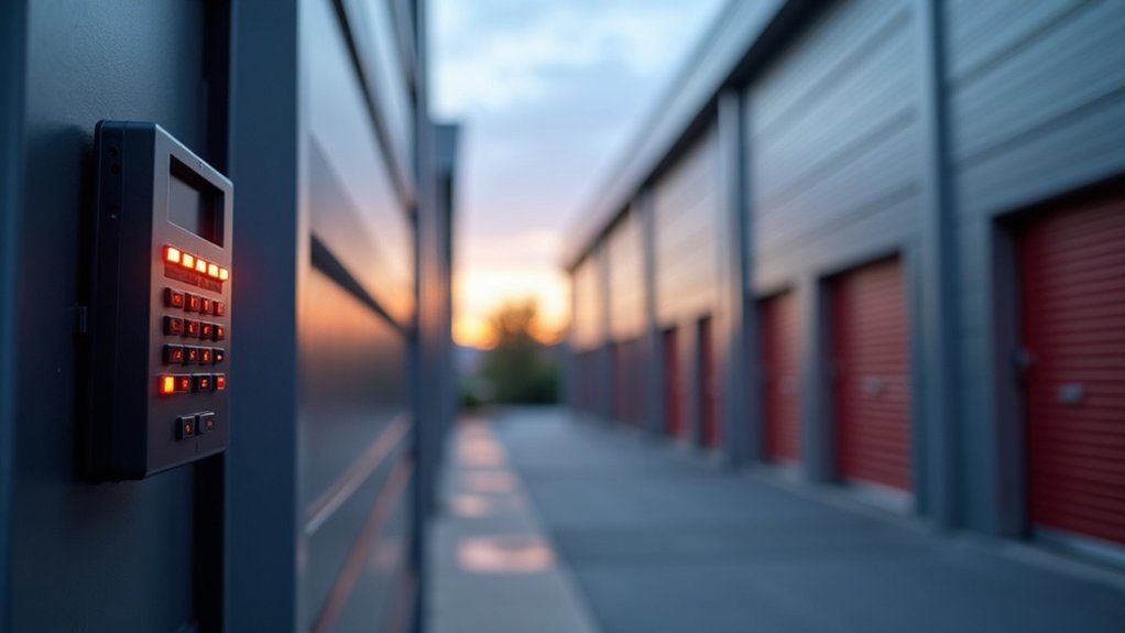 self storage security alarms implemented