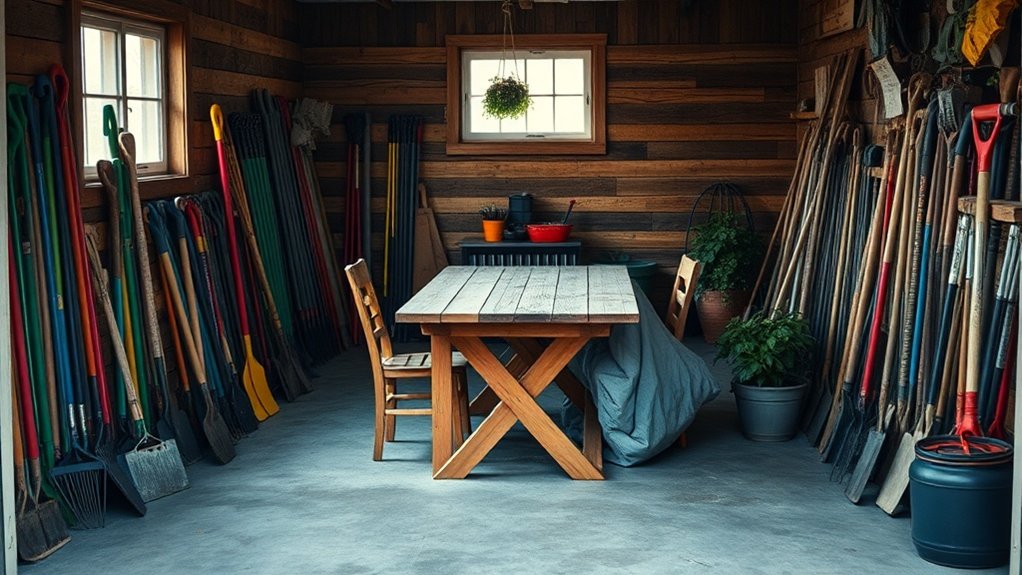 store furniture cleanly indoors