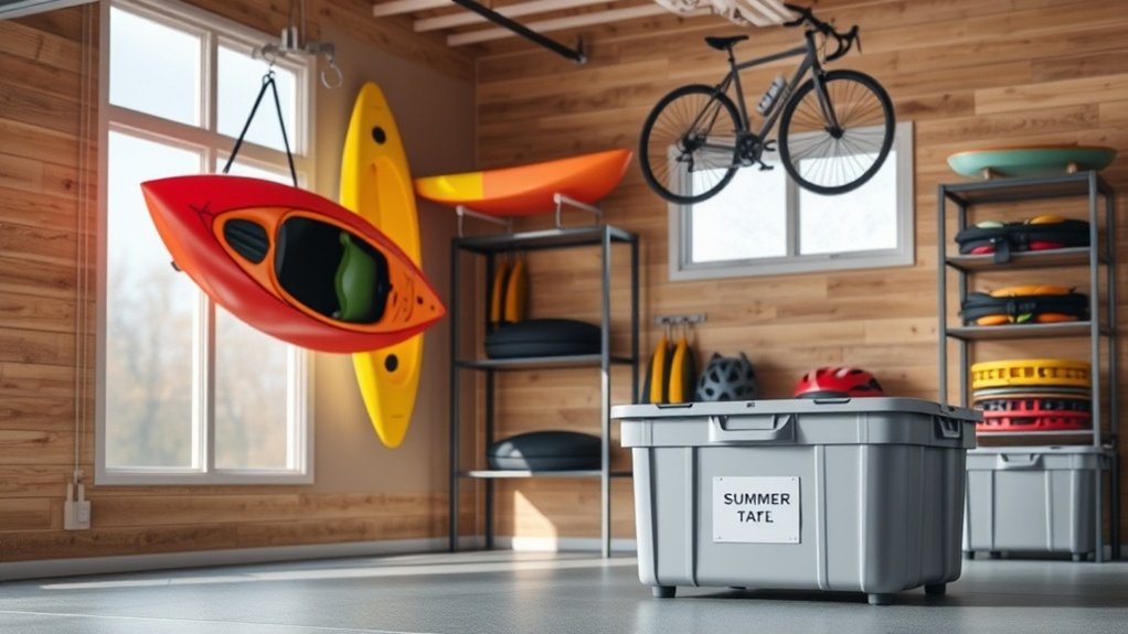 winter storage equipment organization