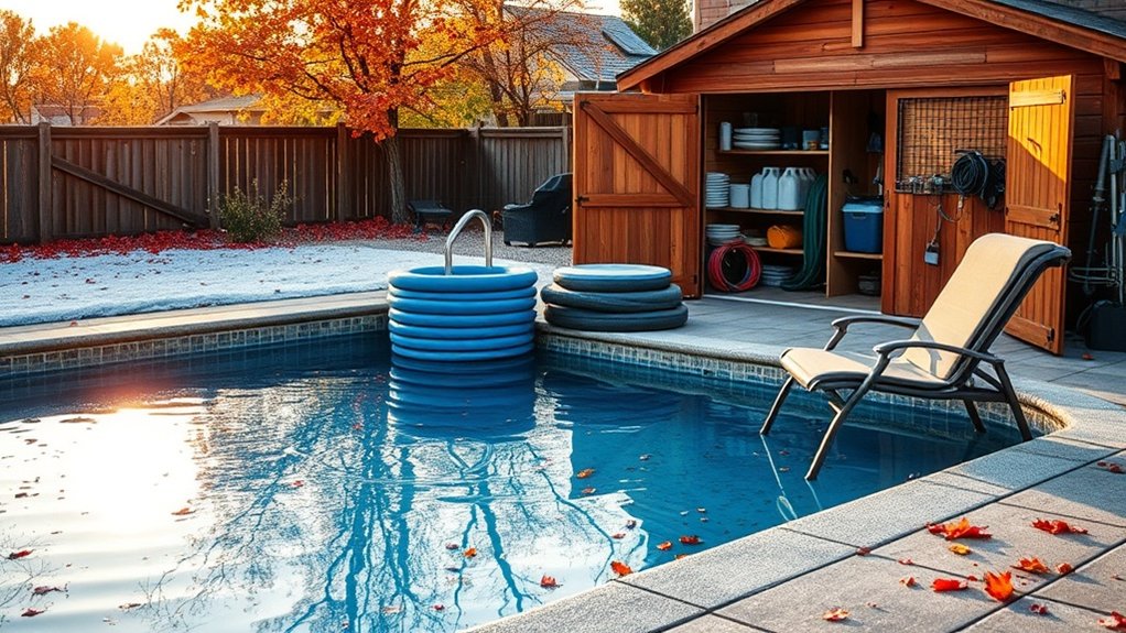 winterize pool equipment timely